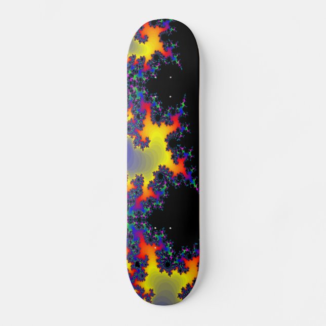 Fraktale Rand: Benutzerdefiniertes Skateboard (Vorderseite)