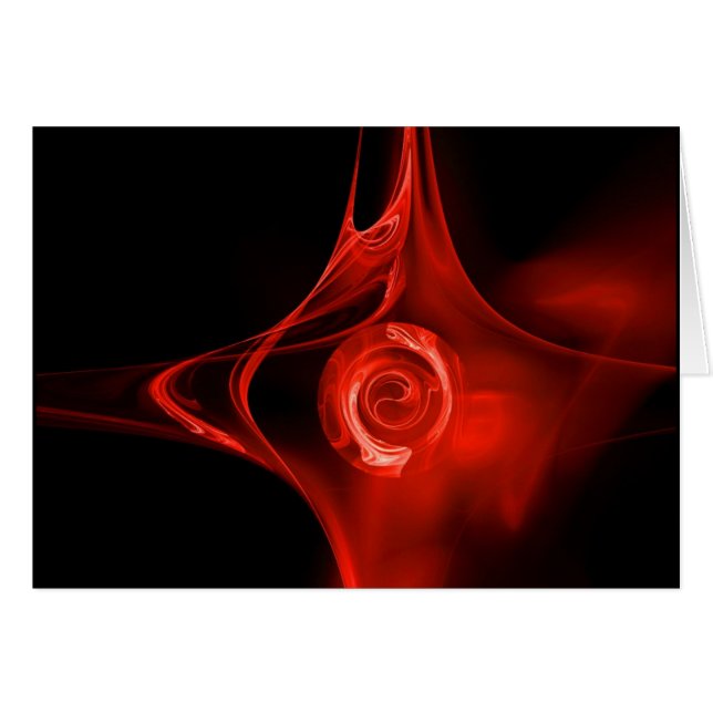 FRAKTALE ROSE , rot (Vorderseite (Horizontal))