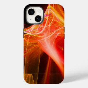 FRAKTALE SCHWIRBEL IN GELB ORANGE ROT iPhone HÜLLE