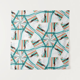 Fraktaler abstrakter Hintergrund. Digitale Effekte Wandteppich