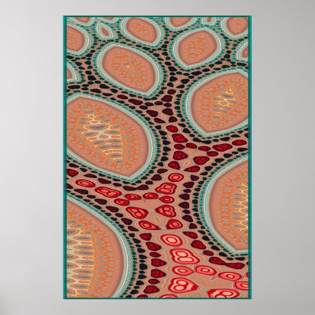 Fraktaler Baum Poster (Vorne)