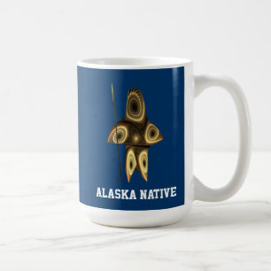Fraktaler Inuit-Jäger - Alaska Native Kaffeetasse