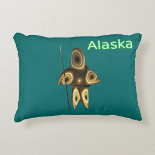 Fraktaler Inuit-Jäger - Alaska Zierkissen