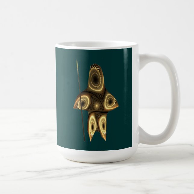 Fraktaler Inuit-Jäger Kaffeetasse (Rechts)