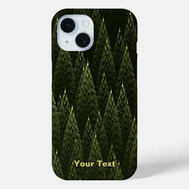 Fraktaler Nadelwald Case-Mate iPhone Hülle (Rückseite)
