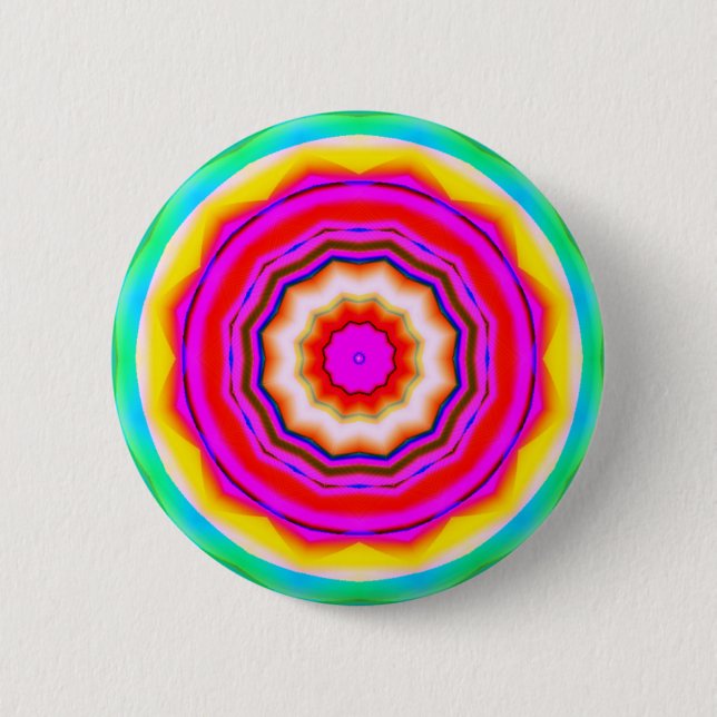 FraktalMandala - 14 Button (Vorderseite)