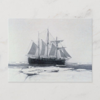 Fram, Nansen's ship, in polar ice Postkarte
