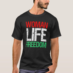 FRAMAN LIFE FREEDOM IRAN Iranischer Patriotischer  T-Shirt