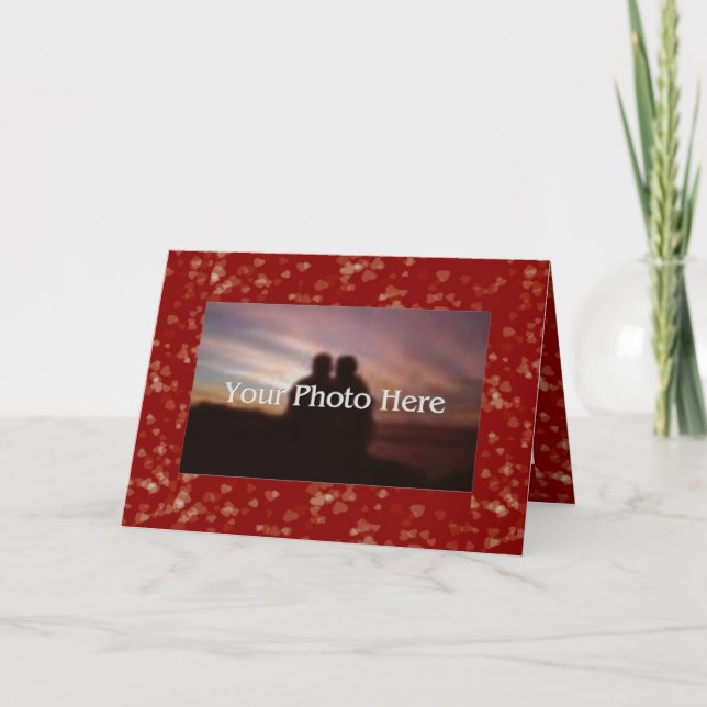 Frame Card des anpassbaren Valentins Feiertagskarte (Vorderseite)