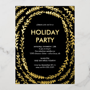 Framing Branchen Foil Holiday Party Postkarte