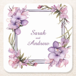 Framing Lilah Blume (kein Datum): Hochzeit Unterse Rechteckiger Pappuntersetzer