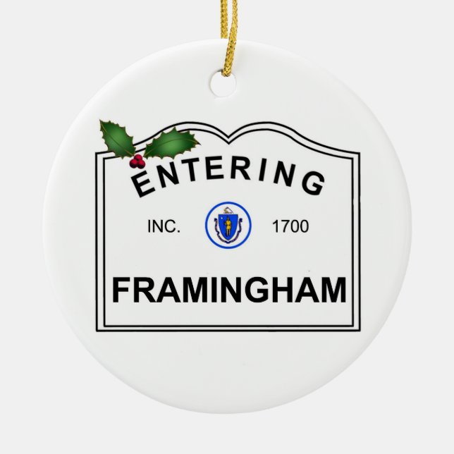 Framingham MA Keramikornament (Vorne)