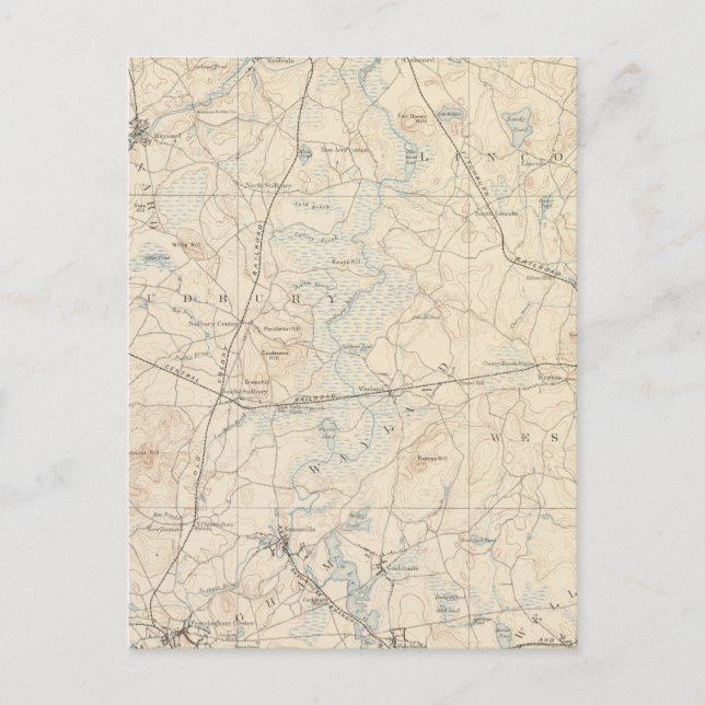 Framingham, Massachusetts Postkarte (Vorderseite)