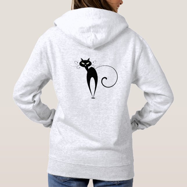 "FRANCAIS" Princesse de Luxe" Logo Chat Noir Hoodie (Rückseite)