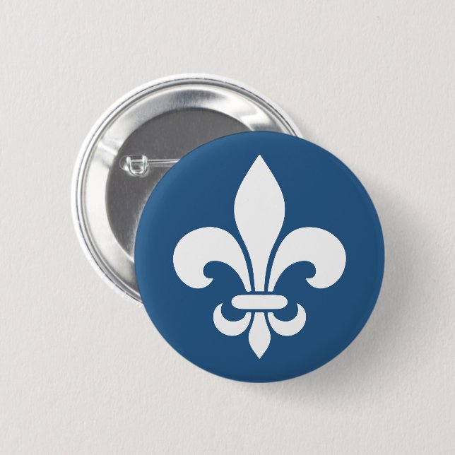 Français VOS COULEURS de Québec patriote fleur de Button (Vorne & Hinten)