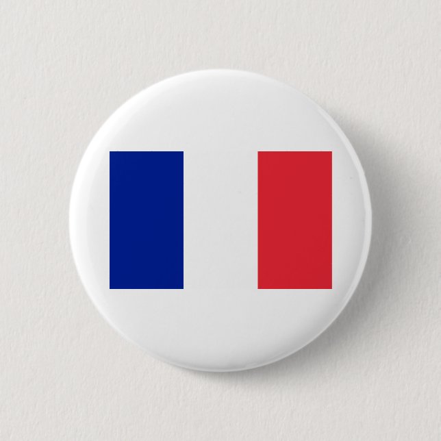 Française - Flagge Frankreichs Button (Vorderseite)