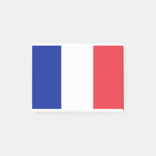 Française - Flagge Frankreichs Post-it Klebezettel