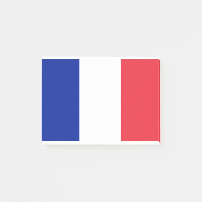 Française - Flagge Frankreichs Post-it Klebezettel (Vorderseite)