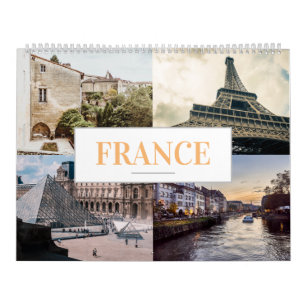 France Calendar Zuhause Art Wanduhr Kalender