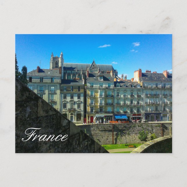 France Cityscape Street BuildingsView Postkarte (Vorderseite)