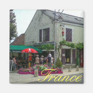France Cityscape Street Restaurant Café View Magnet