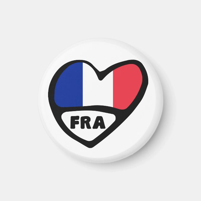 France Country Code Flag Herd, FRA Magnet (Vorne)