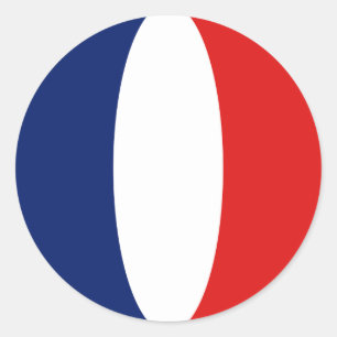 France Fisheye Flag Sticker