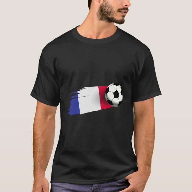 France Flag Jersey French Soccer Team French _1  T-Shirt (Vorderseite)