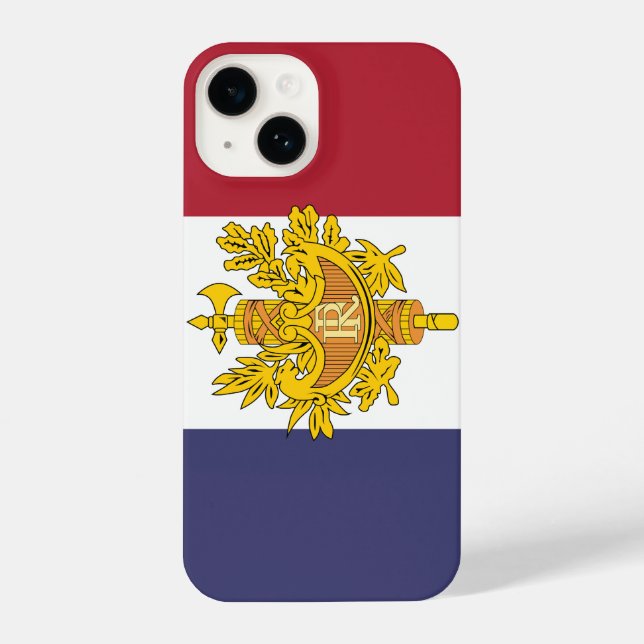 France flag phone case iPhone hülle (Rückseite)