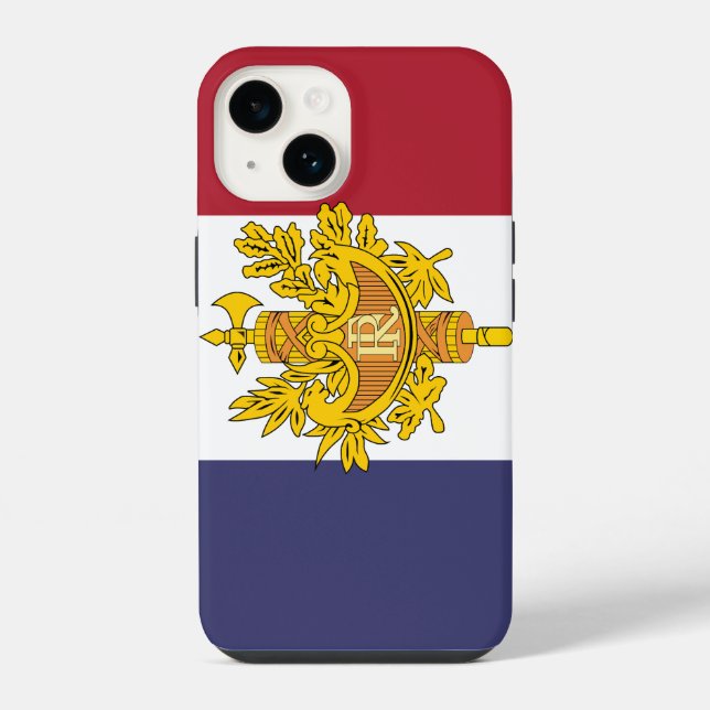 France flag phone case iPhone hülle (Rückseite)