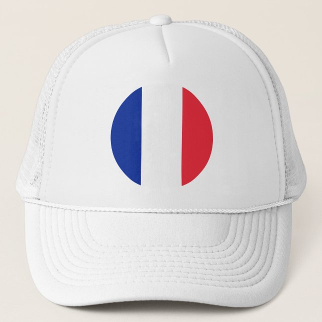 France Flag Trucker Hat Truckerkappe (Vorderseite)