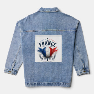France Football Cup 2026 Denim-Jacke Jeansjacke
