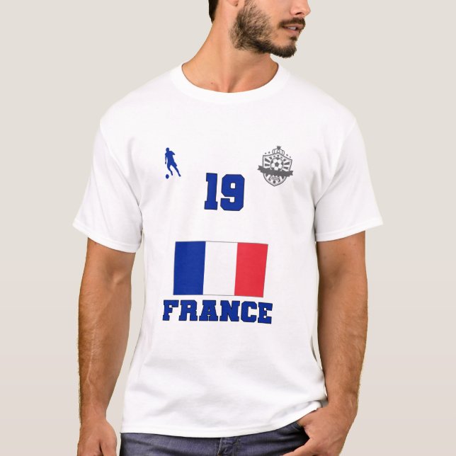 France Football Soccer Team #19 T - Shirt (Vorderseite)