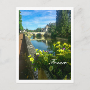 France French Bridge Architecture Cityscape Street Postkarte