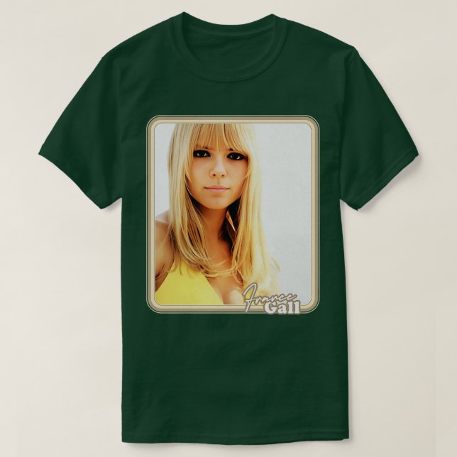 France Gall Retro Style Design T-Shirt (Design vorne)