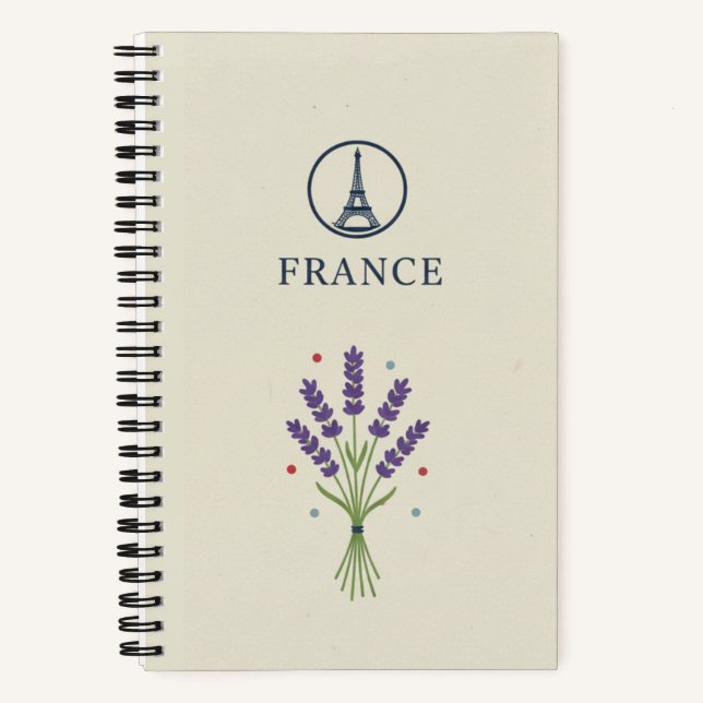 France Heritage & Provence Lavender Photo Archive  Notizbuch (Vorderseite)