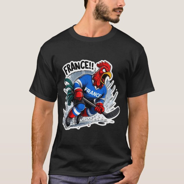 FRANCE-HOCKEY GALLIC ROOSTER 2 T-Shirt (Vorderseite)