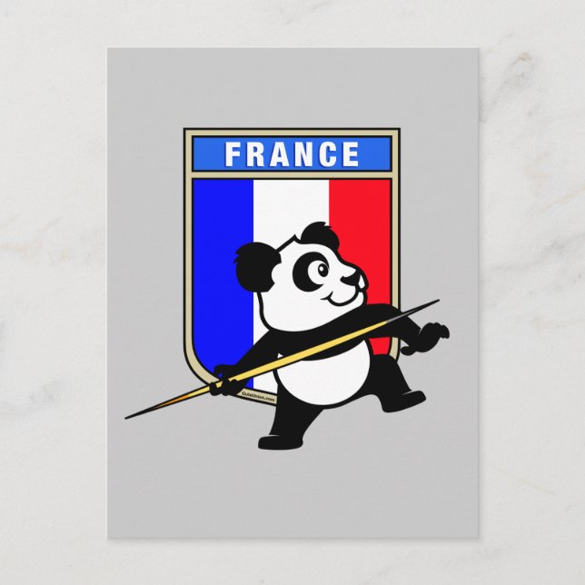France Javelin Panda Postkarte (Vorderseite)