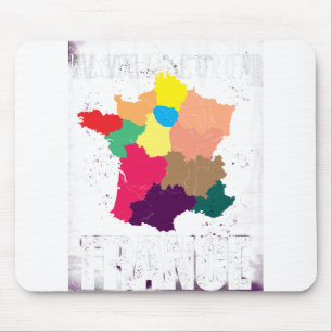 France-Karte Mousepad