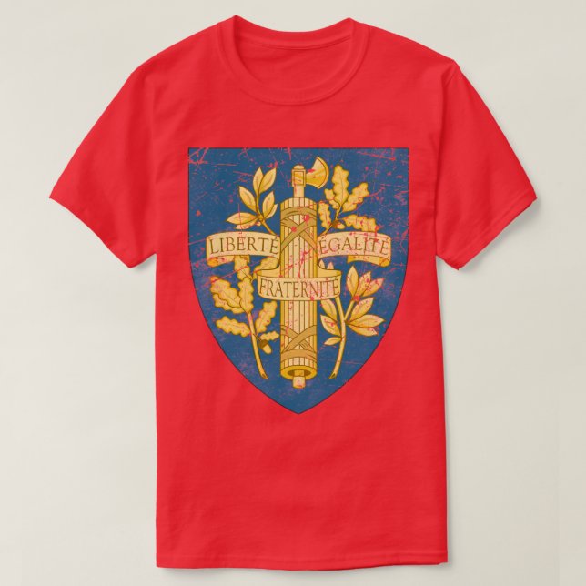 France Liberte Egalite Fraternite T-Shirt (Design vorne)