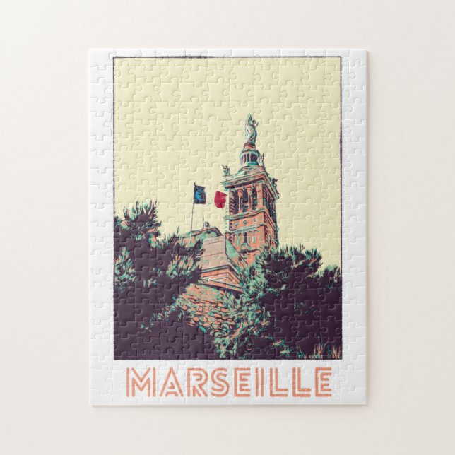 France Marseille Bonne Mère Puzzle (Vertikal)