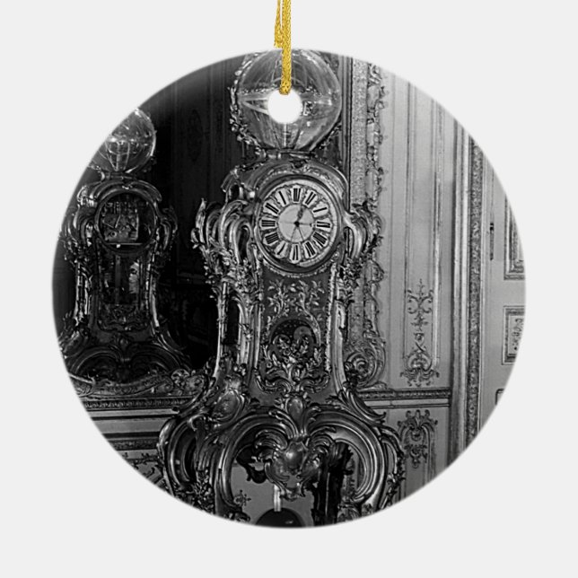 France Palace Versailles astronomische Uhr 1970 Keramikornament (Hinten)