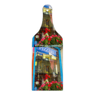 France Paris Café Restaurant Pizzeria Fensterblick Schneidebrett