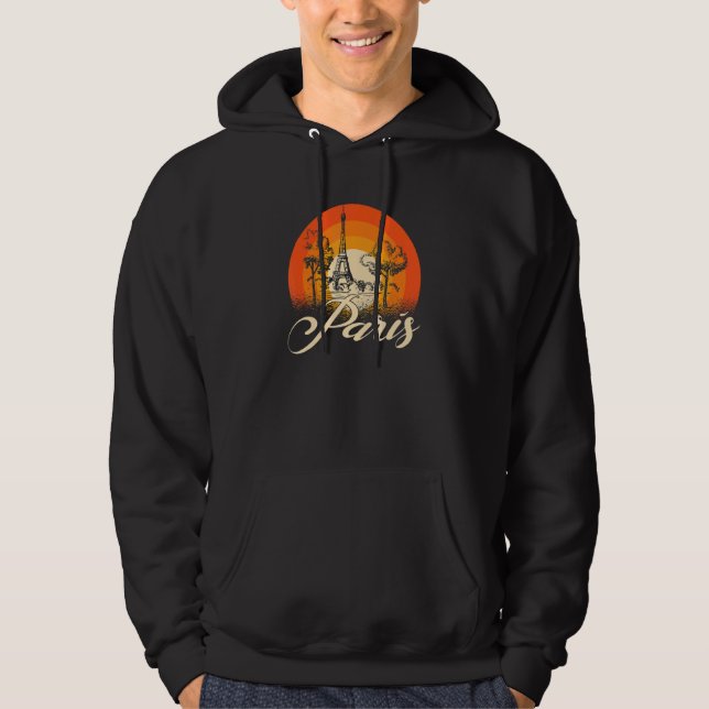 France Paris Eiffel Tower je t'aime Hoodie (Vorderseite)