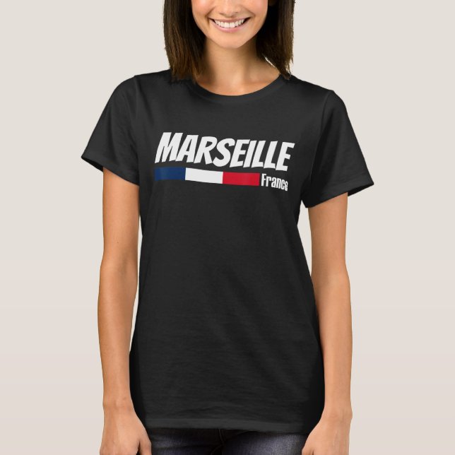 France Reisen Liebe Frankreich Marseille F T-Shirt (Vorderseite)