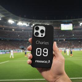 France Soccer Custom Name Number Gift iPhone 15 Pro Hülle