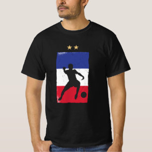 France Soccer Jersey Football Fan Französische Fla T-Shirt
