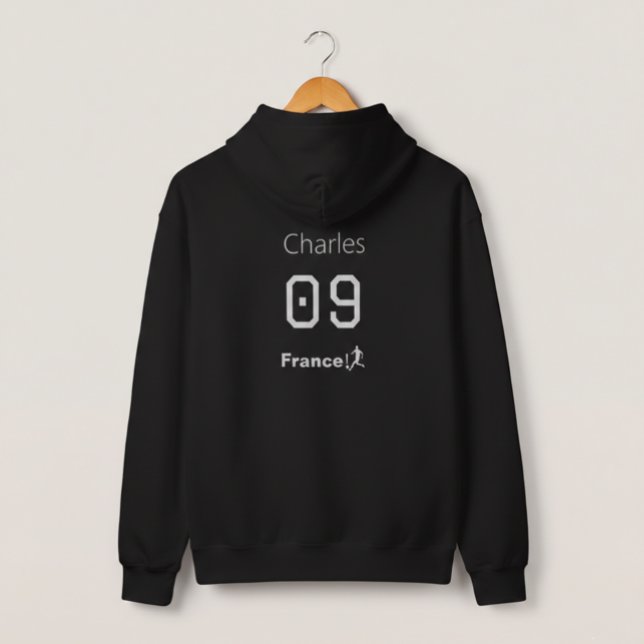France Soccer Personalized Name Number Jersey Hoodie (Von Creator hochgeladen)