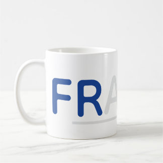 "France" Typography Mug Kaffeetasse