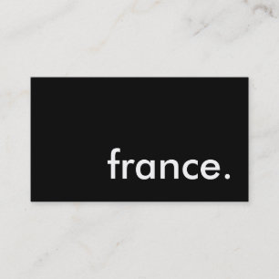 France. Visitenkarte